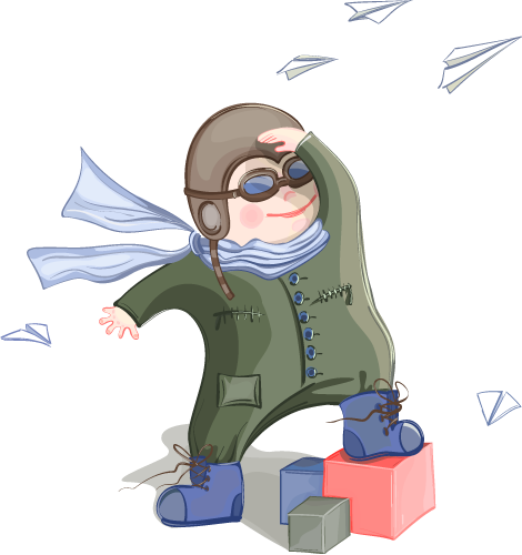 watching paper airplanes